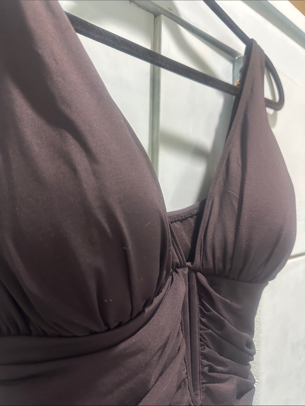 Bleu Rod Beattie Solid Black Ruched One-Piece Swimsuit - Picture 8 of 10